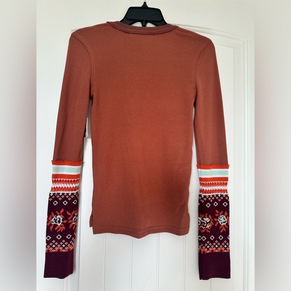 NWT! FREE PEOPLE MICAH NOTCH NECK TOP - Picture 2 of 5